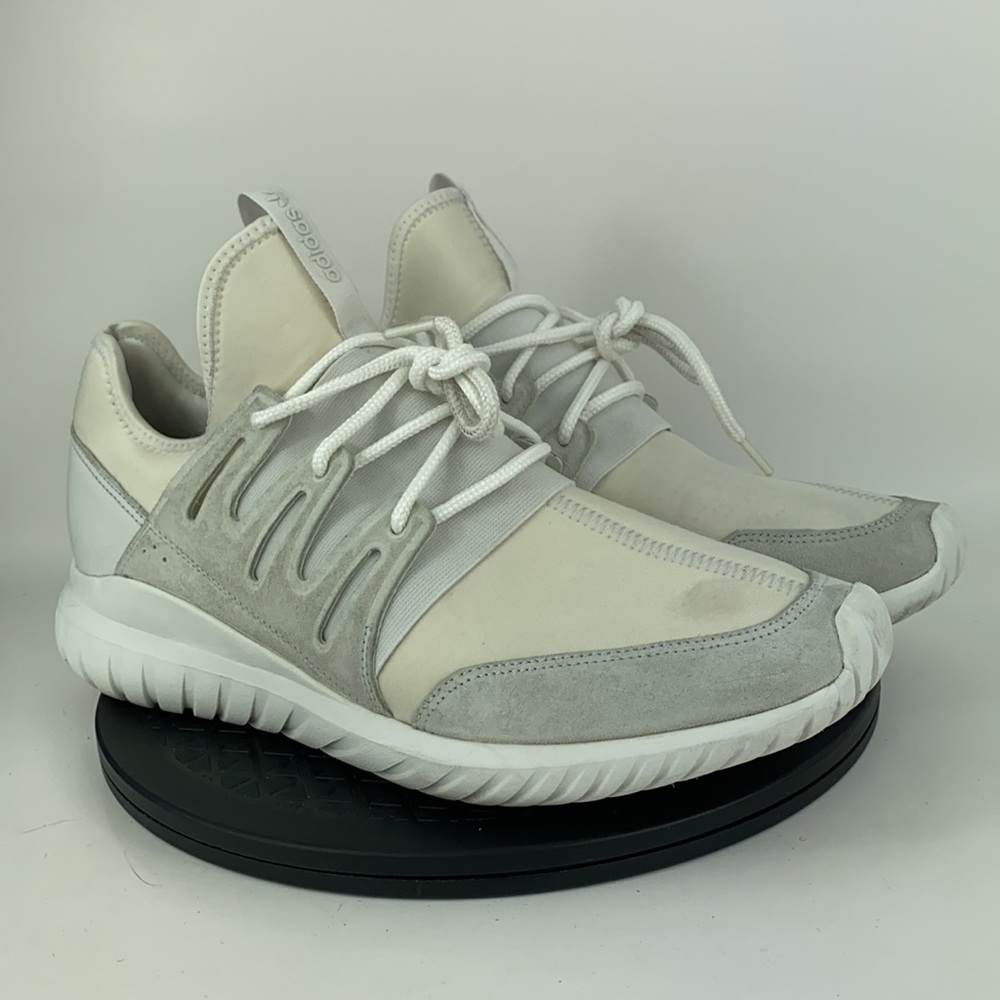 Adidas Originals Tubular White Athletic Running Shoes AQ6722 Men's Size 13 - Picture 3 of 14